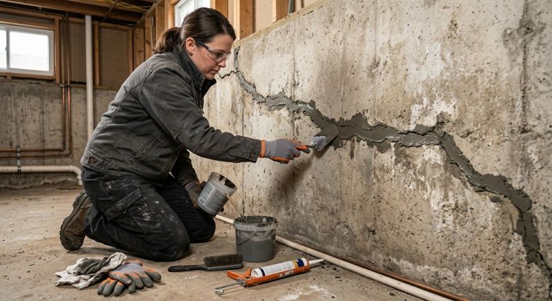 Cracked Basement Floor Repair in Golden, CO