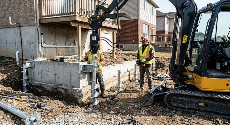 Helical Pile Installation in Golden, CO