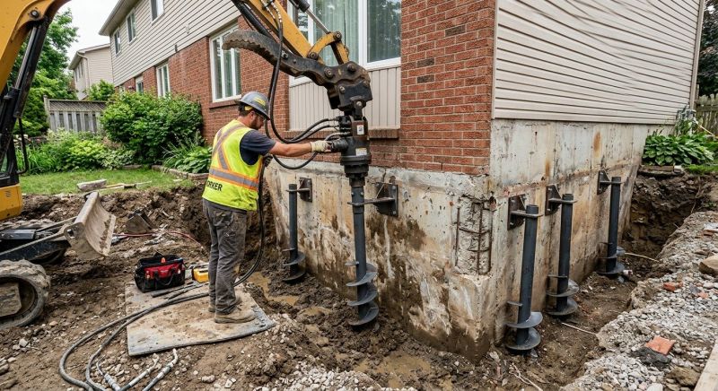 Helical Pile Installation in Golden, CO