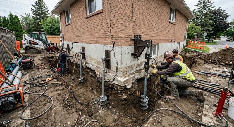 Sinking Foundation Repair in Evergreen, CO