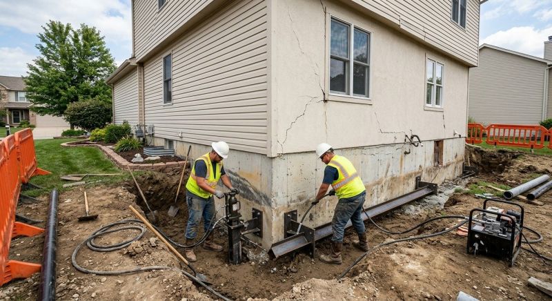 Sinking Foundation Repair in Evergreen, CO