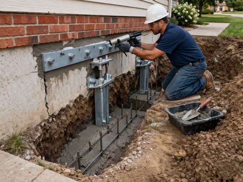 Sinking Foundation Repair in Evergreen, CO