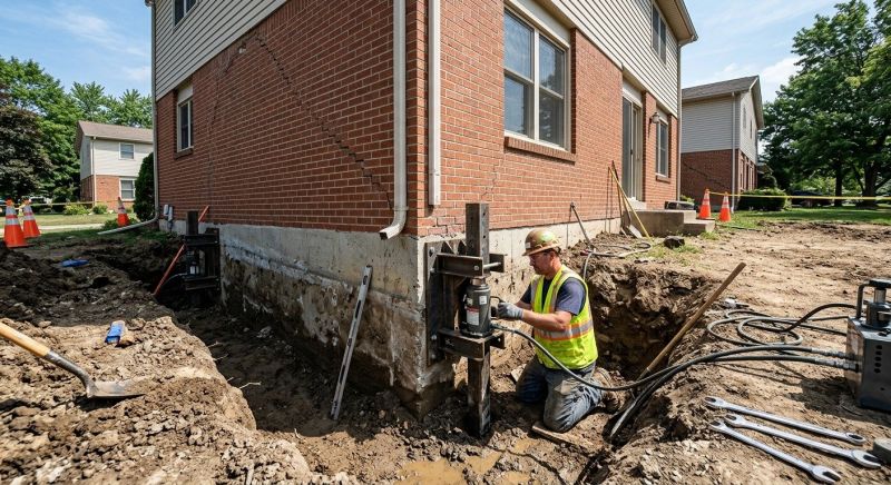 Sinking Foundation Repair in Louisville, CO